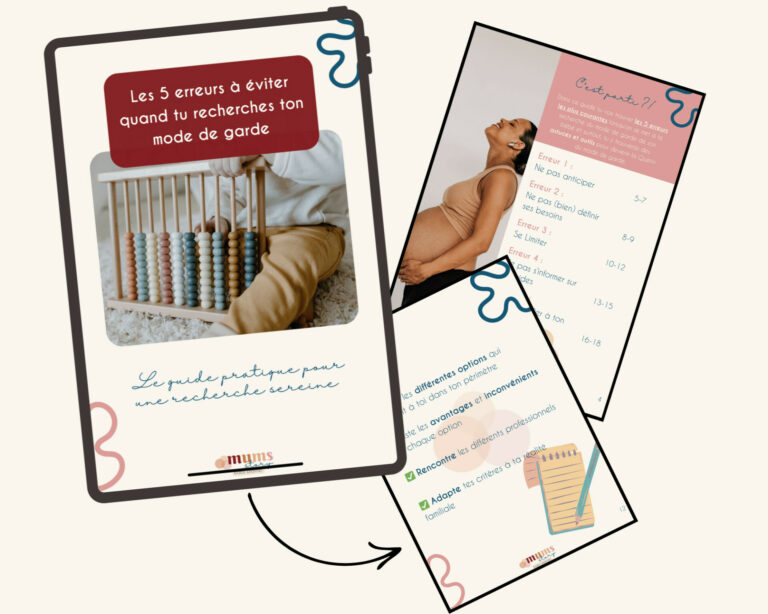 Plaquettes promotionnelles "les erreurs à éviter" Mums Story
