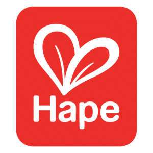 Logo de Hape, partenaire de mums story baby planner